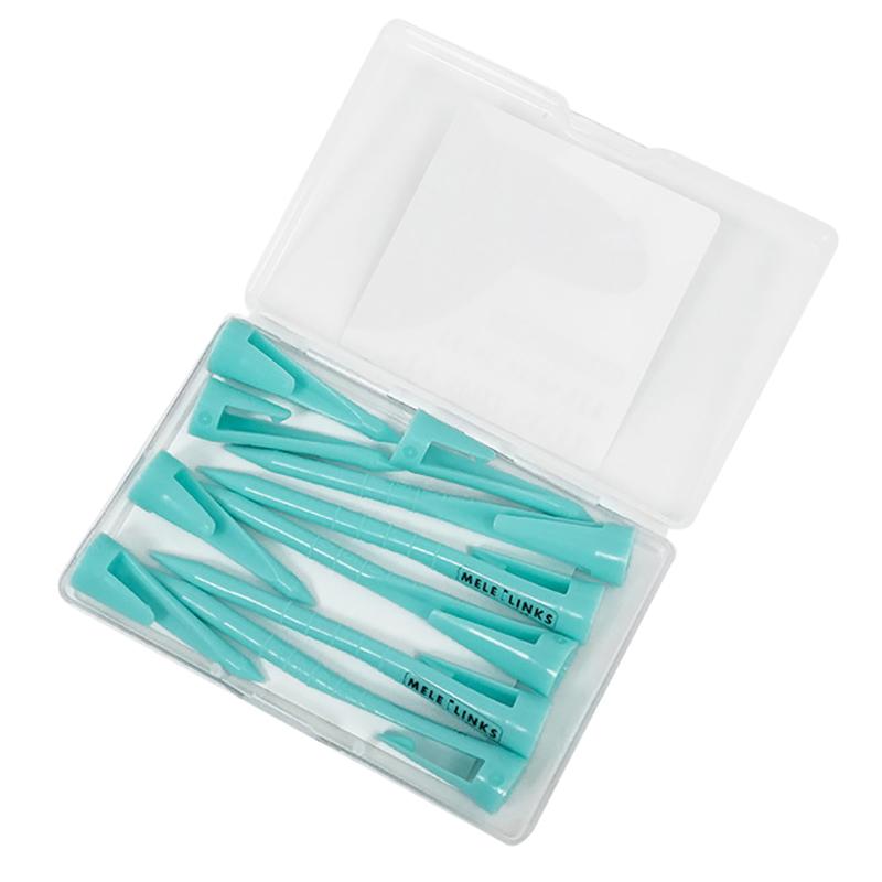 

10Pcs/Box Plastic Golf Tee Adjustable Height Portable Golfing Tees Golf Practice Tools With Secure Clip Design For Golfers синий