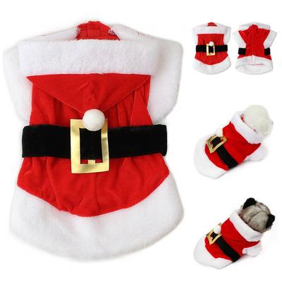 Evcil Hayvan Giysileri, Evcil Köpek Noel Dönüşümü Noel Baba Giysileri, Klasik Köpek Evcil Hayvan Noel Ceketi