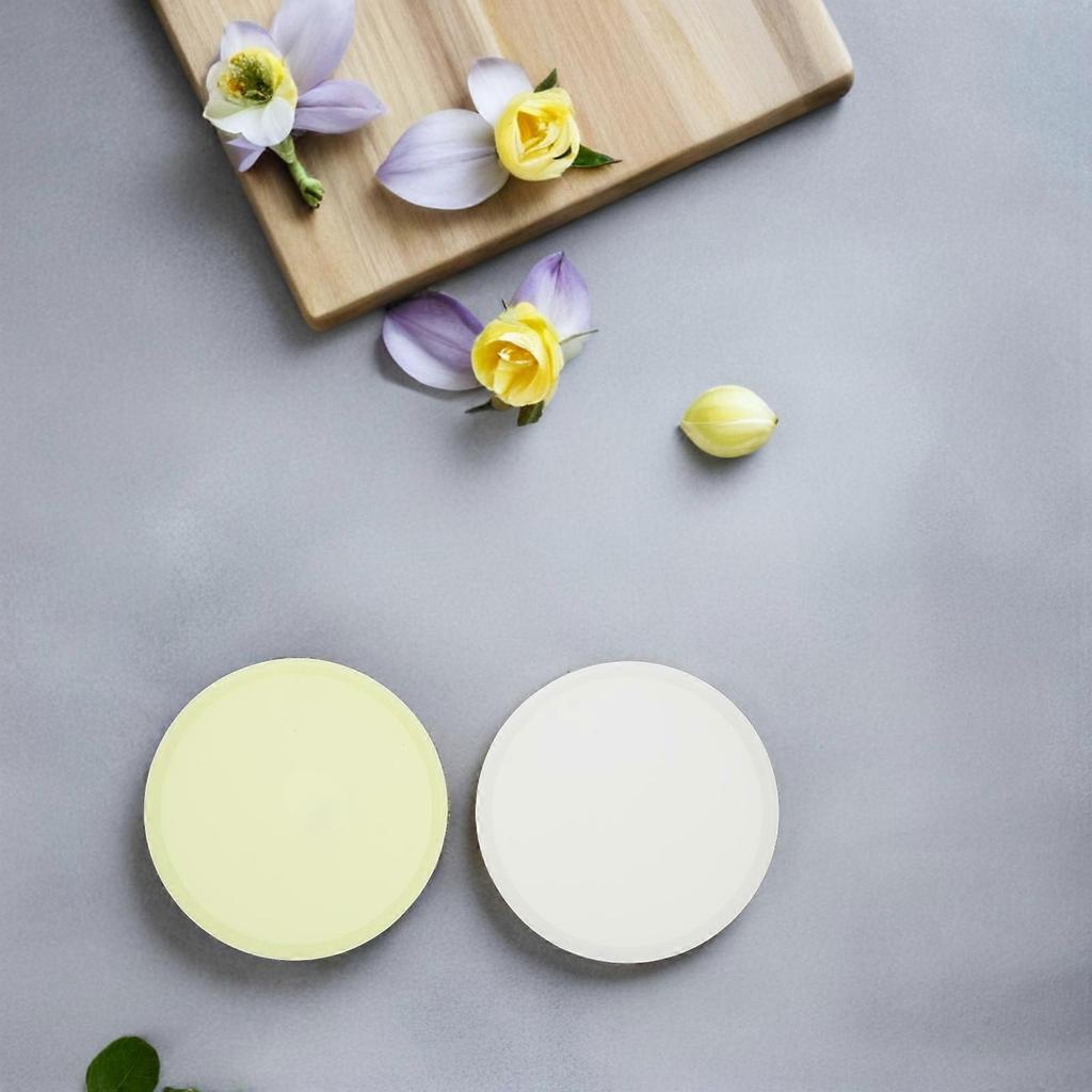 Luminous Silicone Coasters Round Coaster for Heat Insulation 6Pcs