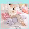 Elephant Hippo Dog Plush Toy Cartoon Stuffed Doll Decoration Throw Gift Pillow