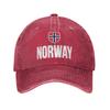 Unisex Women Norwegian Flag Norway Caps Merch Baseball Cap Retro  Trucker Hats Adjustable