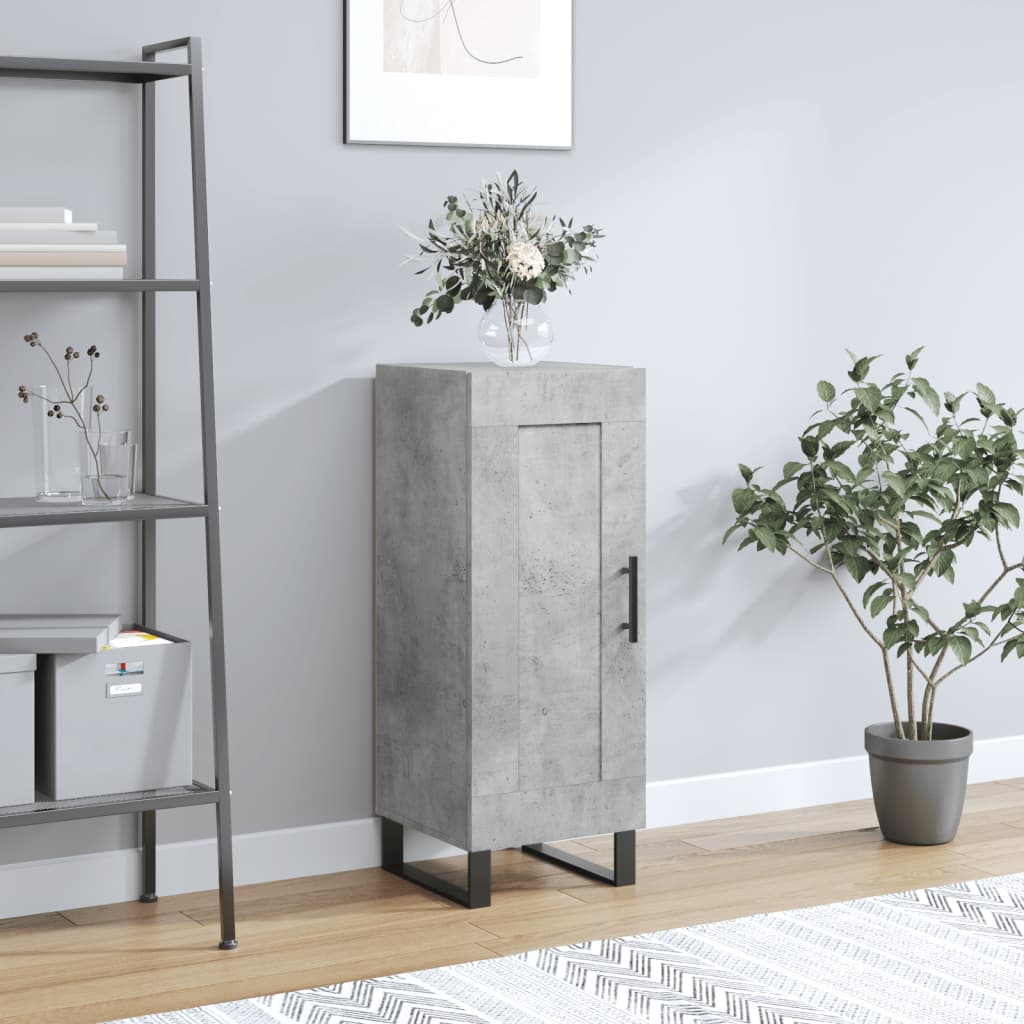 Sideboard Concrete Grey 34.5 x 34 x 90 cm Engineered Wood