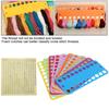 10Pcs 20 Holes Embroidery Floss Organizer Stackable Design Thread Winding Board  For Cross Stitch