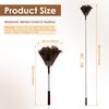 Extendable Ostrich Feather Duster for Home Office Anti Static Reusable Cleaning Tool Household Duster for Furniture High Place