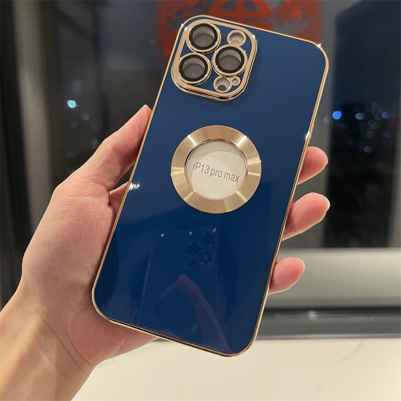 Pupillenlinsen-CD-Muster iPhone Hülle für iPhone 11-14 - Galvanisiertes TPU Einfarbig