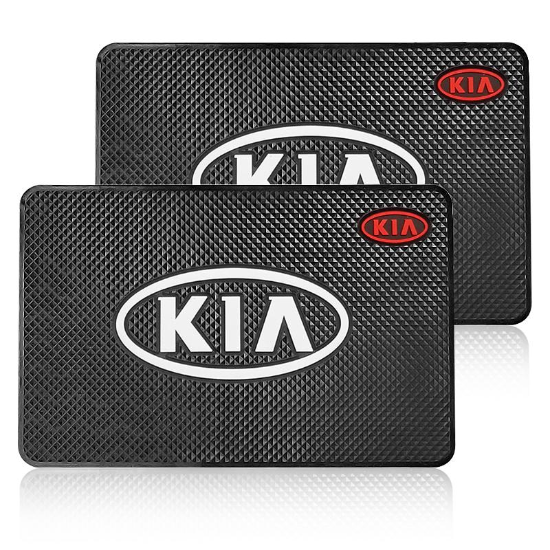 1Pcs Car Emblem Anti Slip Pad Phone Holder Non-Slip Mat Car Stlying For KIA Rio Ceed Sportage Sorento K2 K3 K4 K5 K6 Soul Opeima