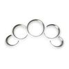 5PCS Matt Chrome Dashboard Dial Gauge Rings Bezel Trim for Porsche 911 997 GT3 GT3RS Turbo Targa