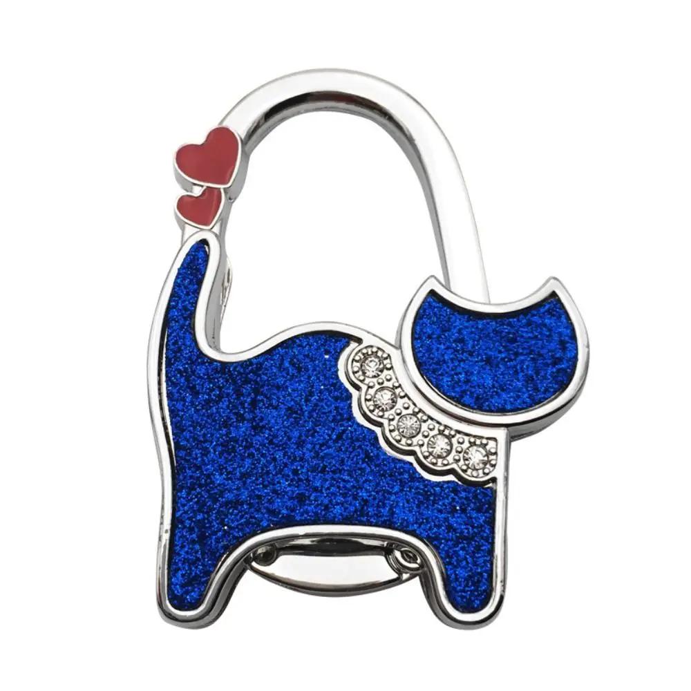 

Hot Cat Shape Handbag Hook Portable Folding Purse Hanger Holder Women Bag Organizer Home Decoration Table Edge Hanging Hooks