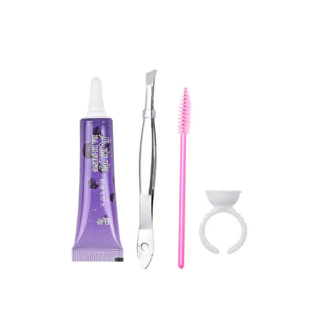 False Eyelash Glue Kit, Set of 4 Pieces, Waterproof, Cosmetic Makeup, Express Delivery, Confident Makeup