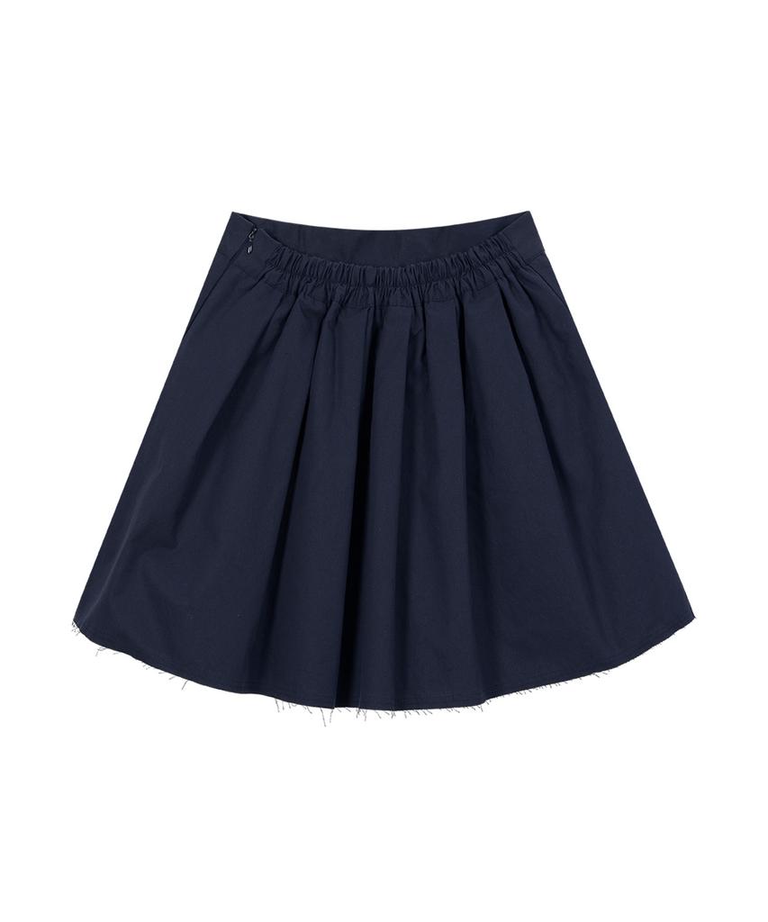 Isjabaibeu Pleats Navy Skirt