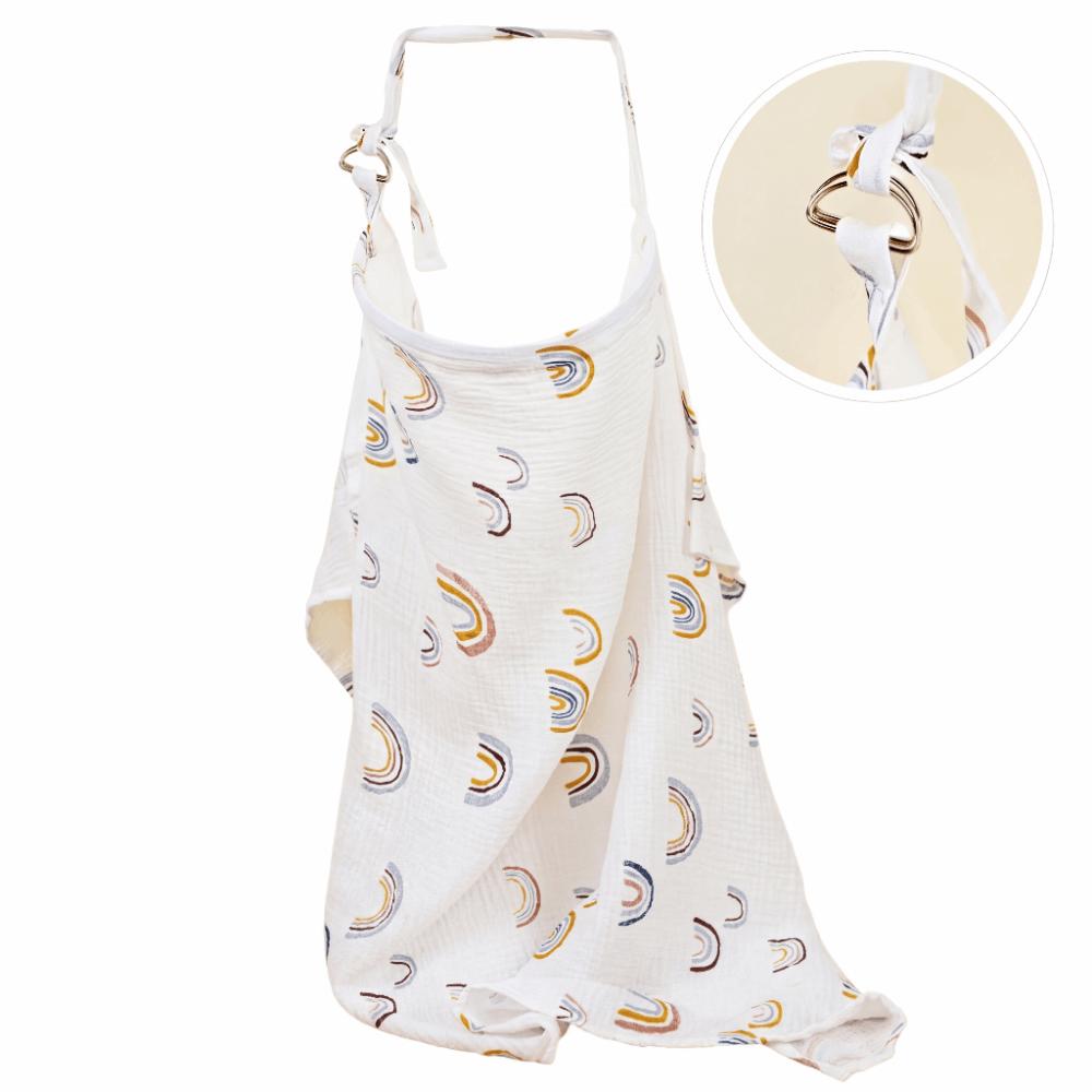 Adjustable Breast Feeding Blanket Breathable Baby Stroller Blanket  Mother Outing Style F