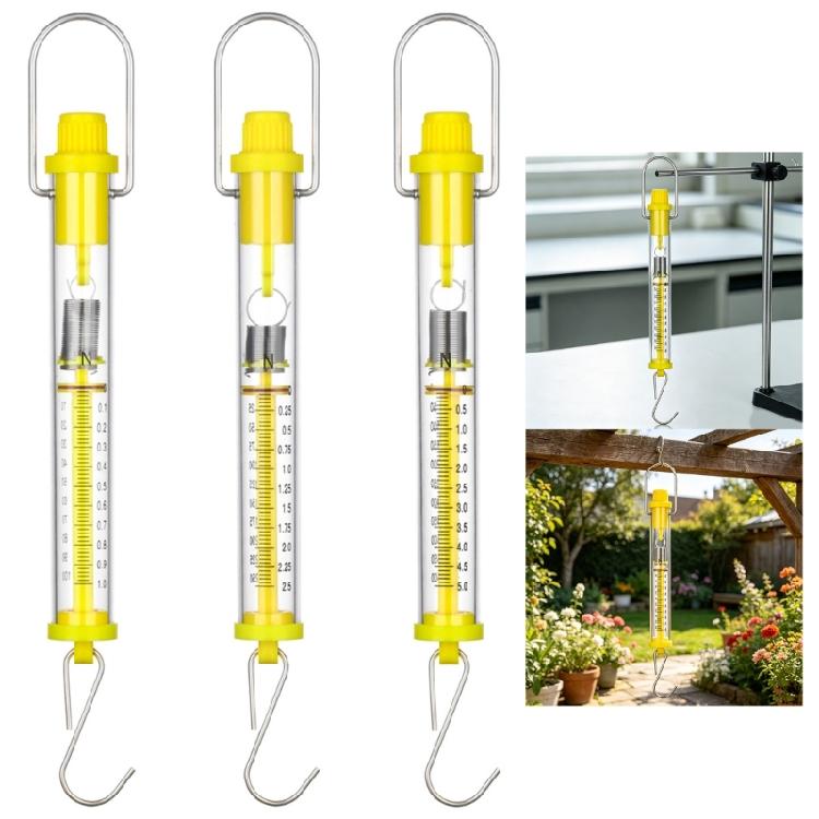 3Pcs Newton Force Meter Spring Scale Dynamometer For Measuring Tension Gravitation And Friction In Experiments