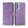 Flower Flip Book Stlye Leather Case For Samsung Galaxy A13 A52S 5G A53 A73 A33 A23 A54 A34 A14 A15 5G A22S A12 M12 A32 A72