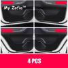 For Chery Tiggo 7 Pro Max 2023 2024 2025 Car Anti-kick Mat Carbon Fiber Car Interior  Door Cover Protective Sticker Accessories