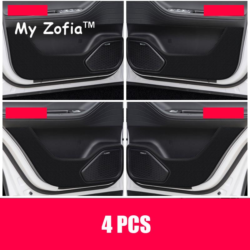 For Chery Tiggo 7 Pro Max 2023 2024 2025 Car Anti-kick Mat Carbon Fiber Car Interior Door Cover Protective Sticker Accessories