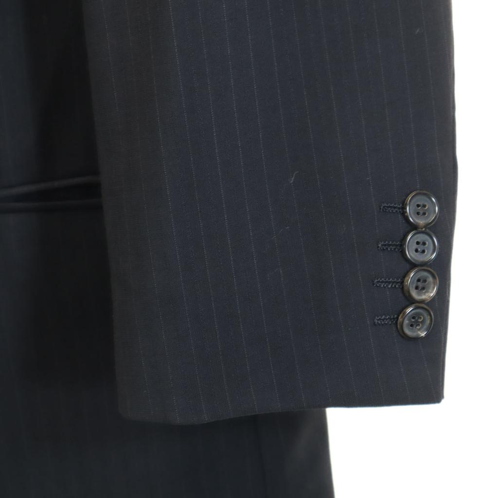 HUGO BOSS Striped Pattern suit Setup 52 black Men's Used