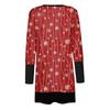 Women's Casual Long Sleeve Front Cardigan Gradual Christmas Printed Top Lightweight Jacket