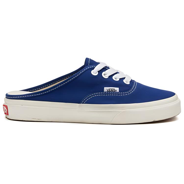 Vans Authentic Series Canvas Mule Slip-On Casual Low-Top Skate Shoes Unisex Sneaker White Blue VN0A54F72BK