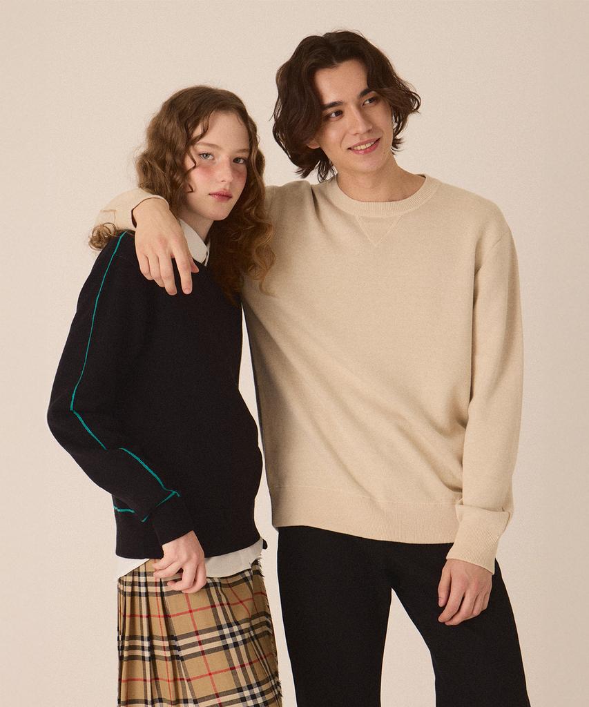 CUTZ Double-Weave Round Neck Knit - 2 Colors