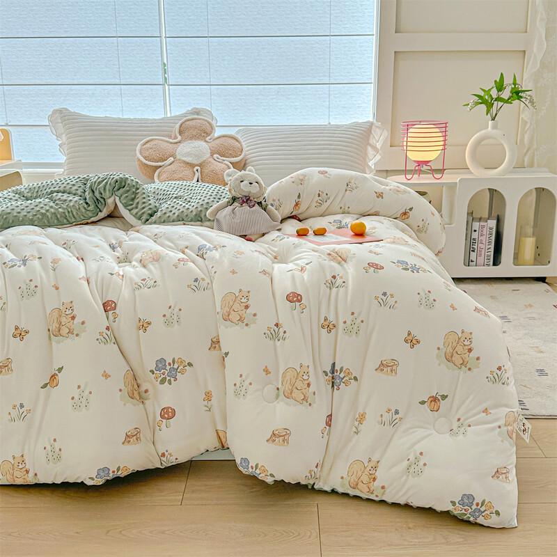 

Brangdy Minky Dot Knitted Cotton Soybean Fiber Duvet