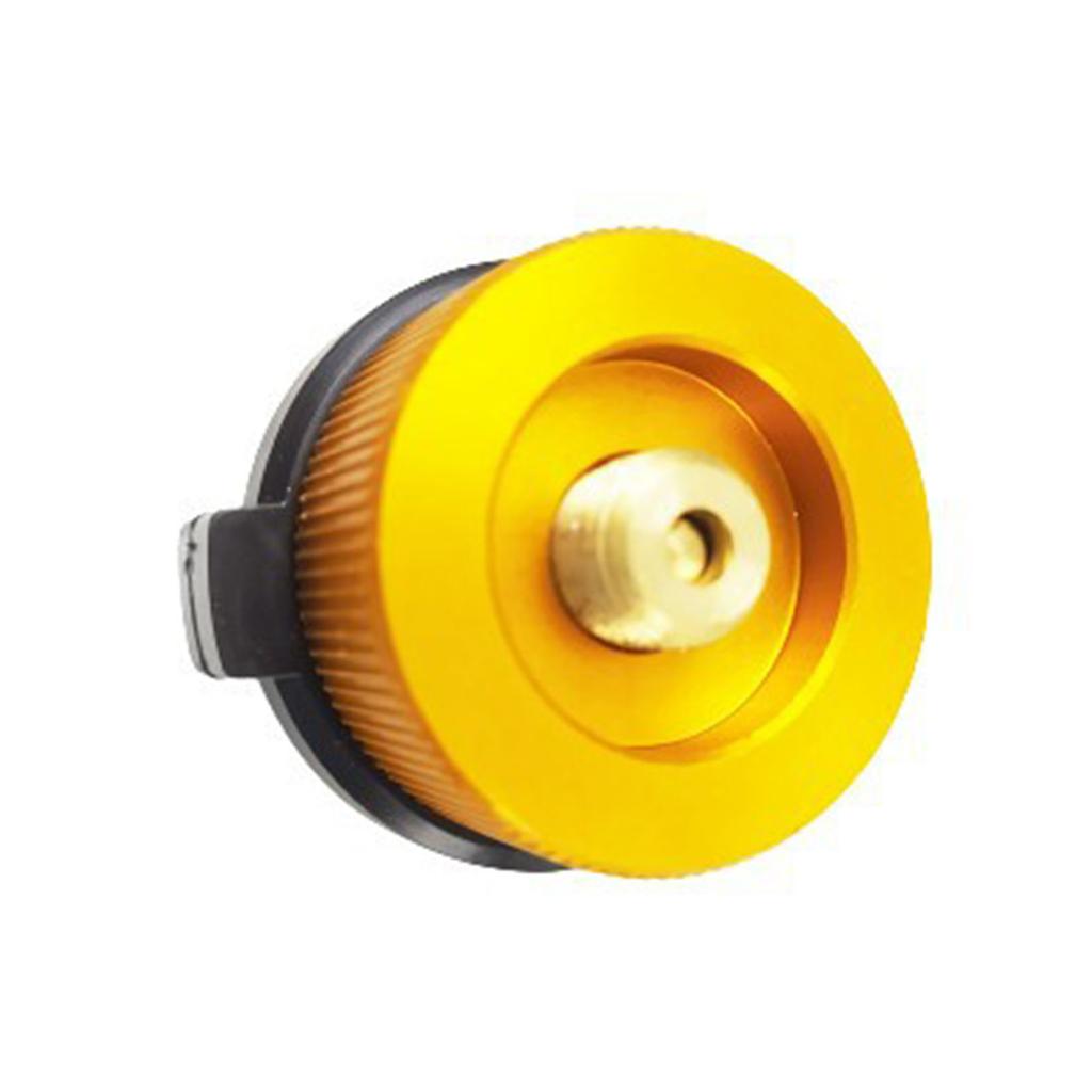Camp Stove Gas Tank Converter Replacement Outdoor Aluminium Alloy Camping Grill Accessories Orange