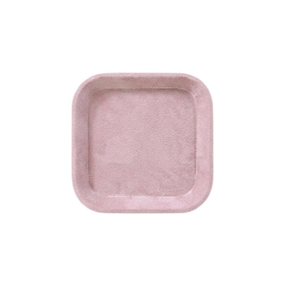 Velvet Jewelry Display Tray Exquisite Luxury Showcase Organizer Solid Color Blank Box Jewelry Storage Tray Accessories Display