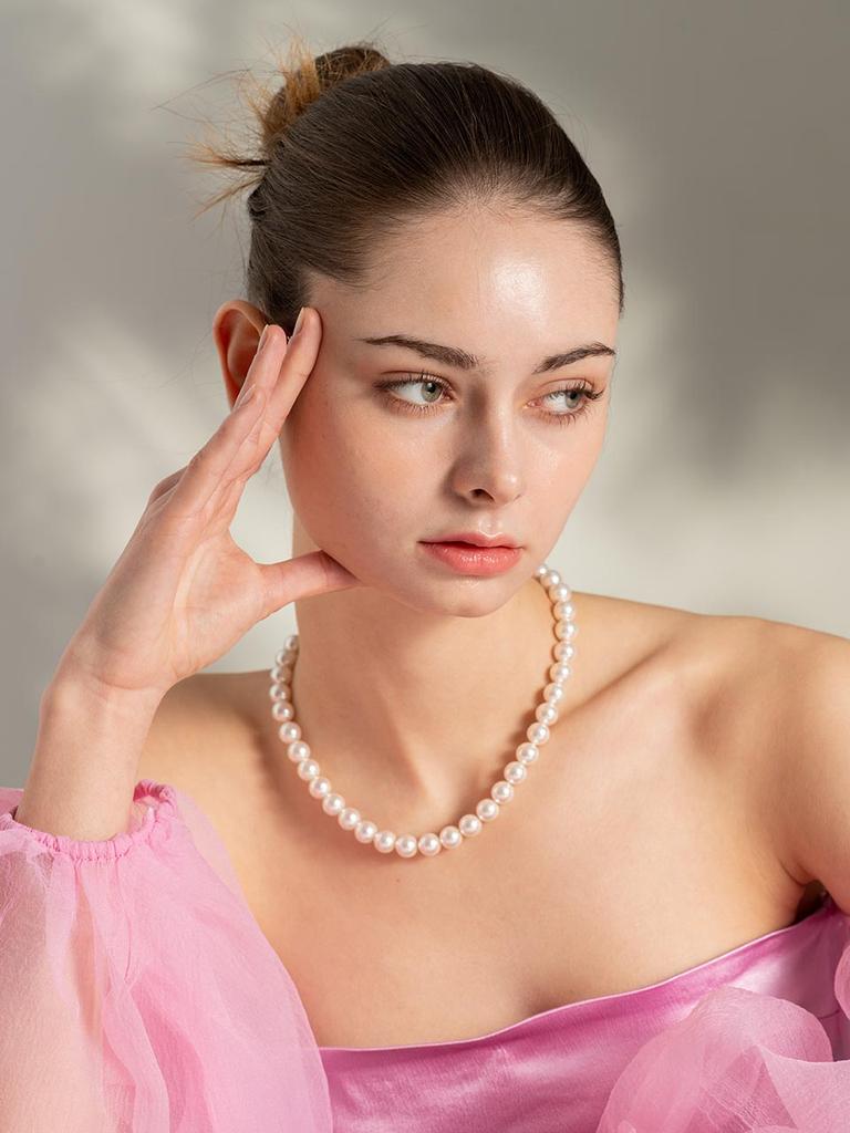Cerabonito [40.5Cm] One-Touch Magnetic Pearl Necklace (10Mm)