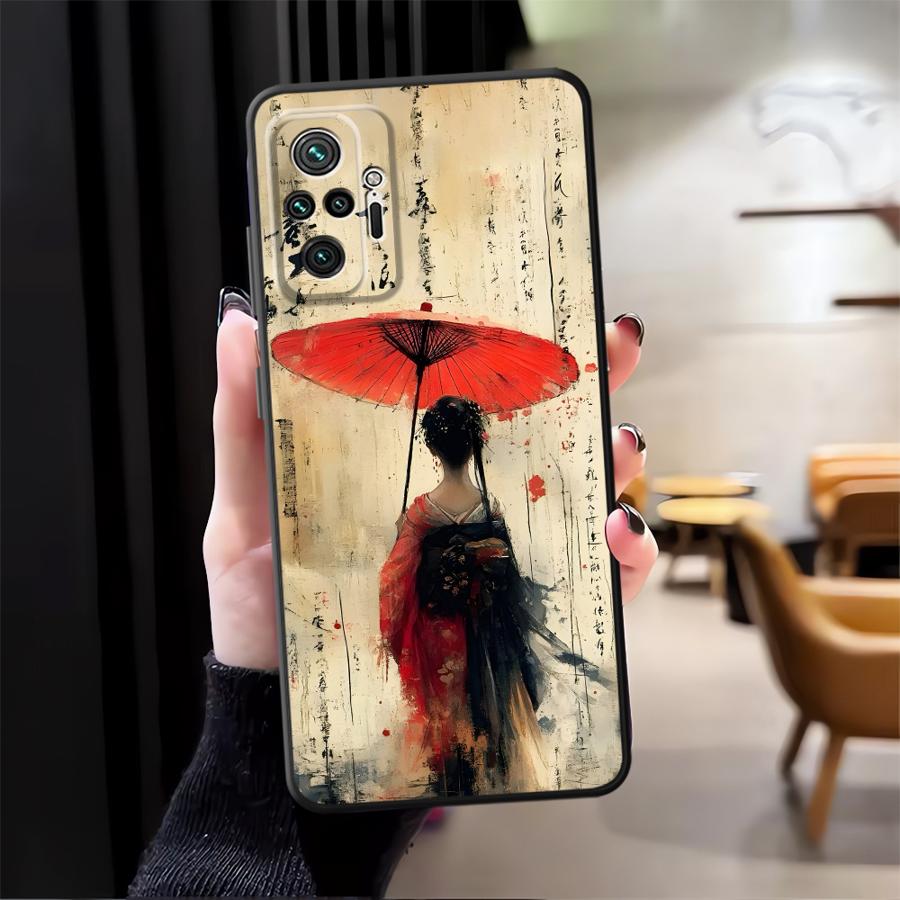 Cartoon Retro Girl Phone Cover Case for Xiaomi Redmi Note 14 14C K80 13 Pro Plus A4 A5 9 8 7 10 A3 A1 12C 13C 12 11 K40 A1 A2