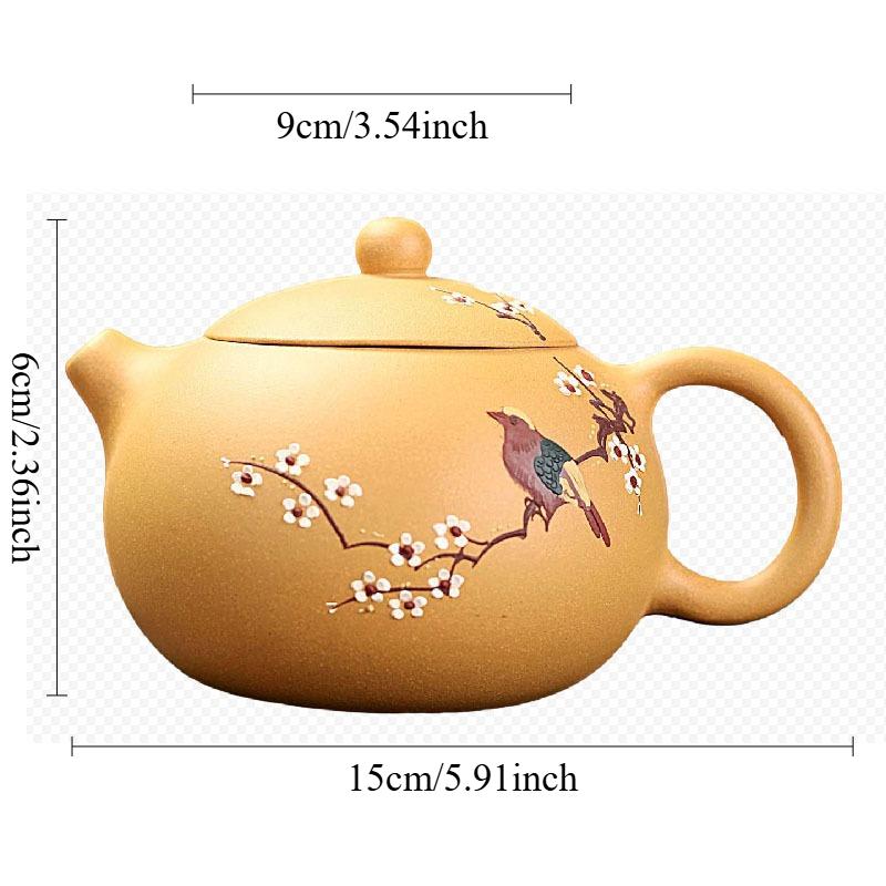 

Magpie Purple Clay Pot Yellow Clay Yixing Teapot Household 9-hole Xishi Teapot Chinese Large Capacity Teapot Kung Fu Tea Set