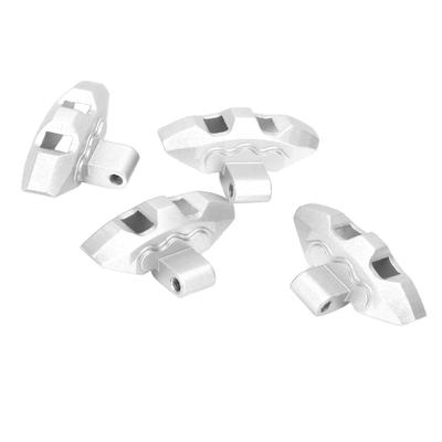 4 Pezzi Pinze Freno Replica RC in Lega di Alluminio per Auto RC TRAXXAS UDR 17 Argento