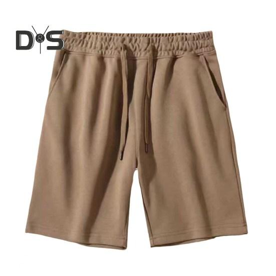 Pantaloni scurți casual pentru bărbați, culoare solidă, croială regulată, cu buzunare întărite, cu șnur reglabil, pantaloni scurți de vară