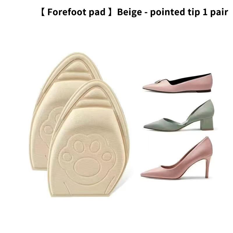 

High Heels Forefoot Pads Sneakers Foot Pad Half Insoles For Shoes Non-Slip Anti-Pain Pain Relief Care Shoe Size Reducer Inserts