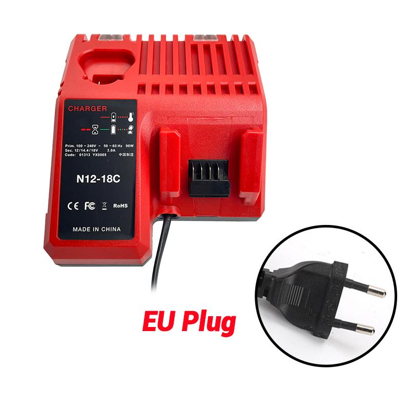 Professional M12-18C Li-ion Battery Charger for Milwaukee 12 V 14.4V 18V C1418C 48-11-1815/1828/1840 M18 M14 M12 Lithium Battery