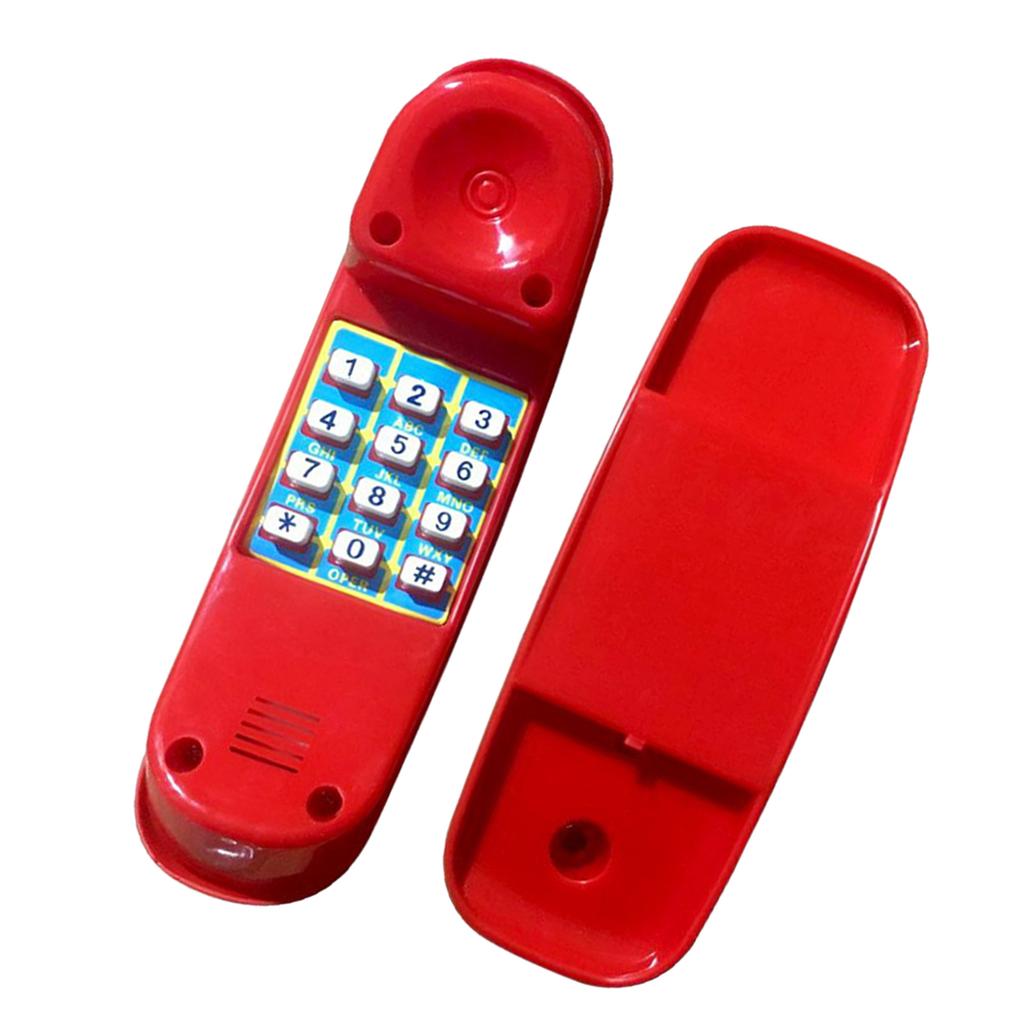 Swing Set Phone Toys Outdoor Equipment Pretend Play Numeric Key Telephone Child No Voices Simulation Telephone for Boys Girls