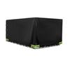 1PC Trailer Cover 420D Oxford Polyester Fabric 210*114*90cm Utility Trailer Cover Waterproof Windproof Heavy Duty Black Dump