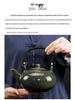 Jian Zhan Tianmu Glaze Ceramic Teapot, Large-Capacity Single-Handle Gongfu Tea Brewer