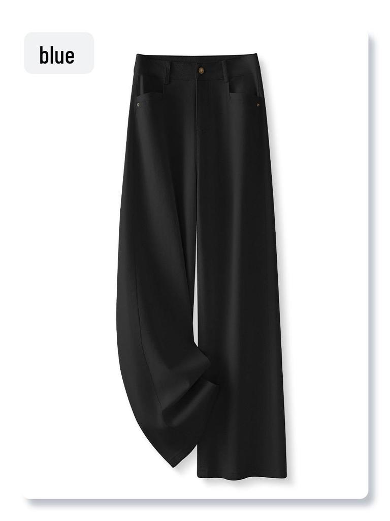 Spring 2025 Women's Off-White High-Waisted Wide-Leg Jeans - Pear-Shaped Figure Slimming