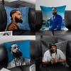 N-Nipsey Husslee Rapper Cushion Cover Pillowcase Ultra Soft Skin Friendly Fabric Cloud Like Comfort & Concealed Zipper