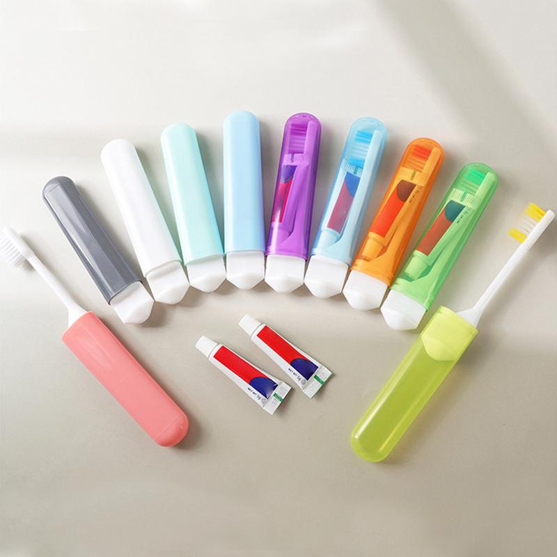 

5pcs Travel Portable Folding Toothbrush Super Soft Bristle Toothbrush Fold Camping Hiking Outdoor Easy To Take Teethbrush