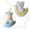 Bear Star Moon Teddy Bear Doll Keychain Attachment Keychain