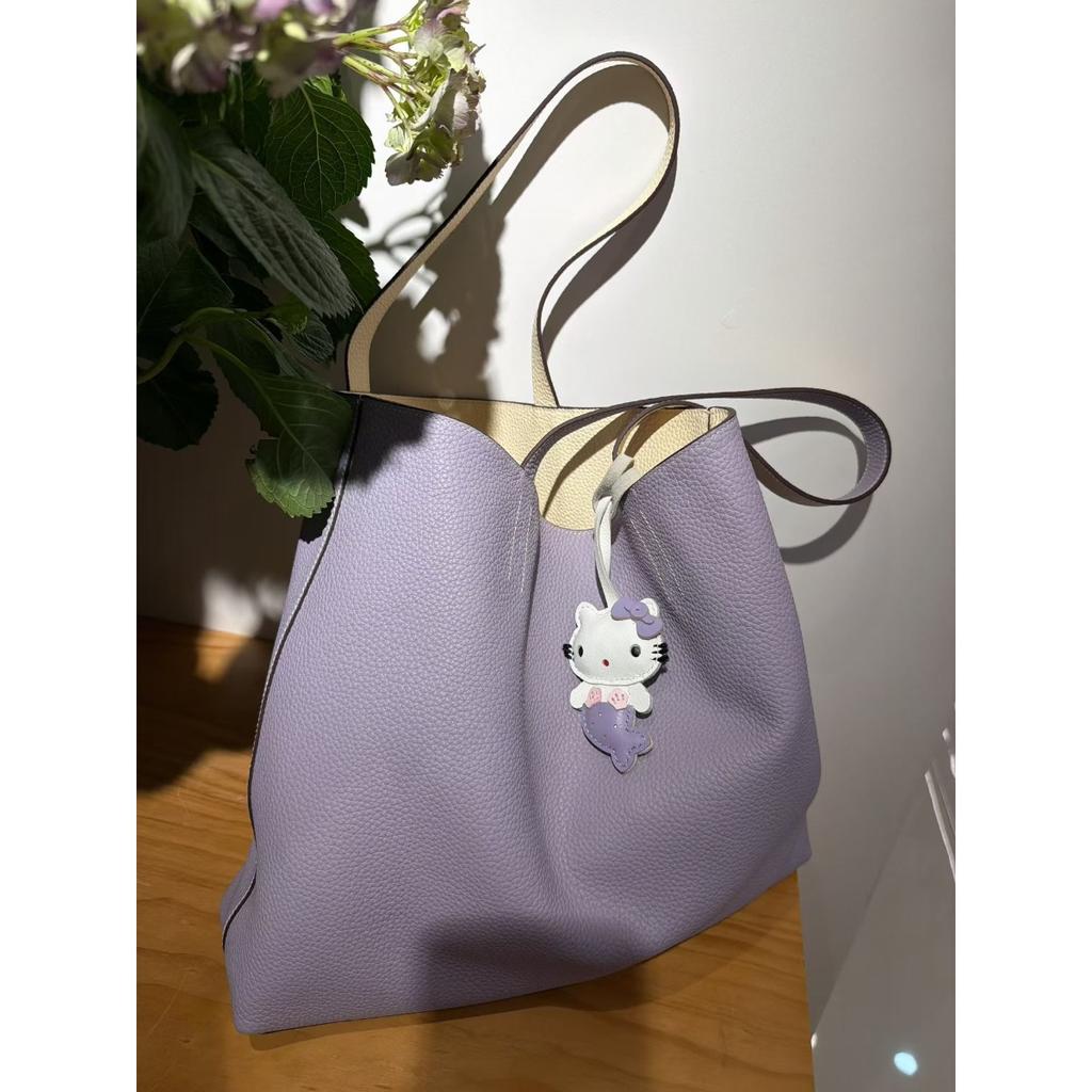 Premium Texture Double-sided Bag TC First-layer Cowhide 2026 New Women's Commuting Design Temperament Light Luxury