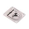 1Pc 65X56Mm Stainless Steel Square Pull-Ring Springloaded Boat Deck Hatch Pull Flush Mount Hardware Cabinet Recessed Rings Pull