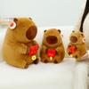 New Year Style Simulation Capybara Toy Soft Stuffed Capybara Doll  Christmas Toy