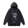 Tkpk American High Street Washed Retro Hooded Sweater Autumn And Winter Direct Injection Printing Loose Hoodie Jacket Men And Women