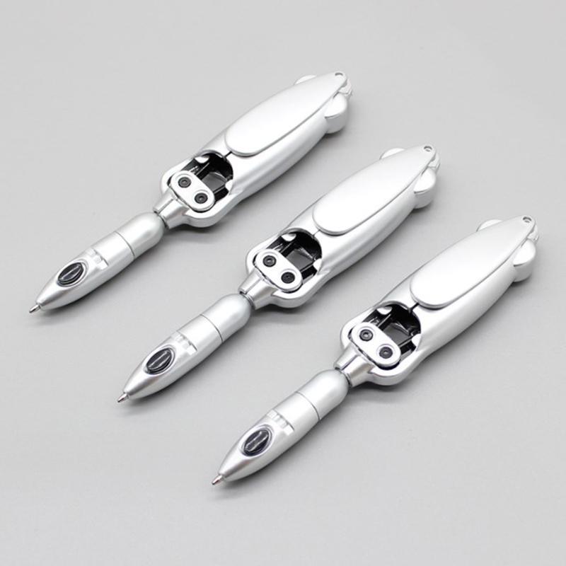 1 Pc  Unique Frog Shaped Folding Office Ballpoint Pen /Creative Stationery/Holiday Children Party Gifts