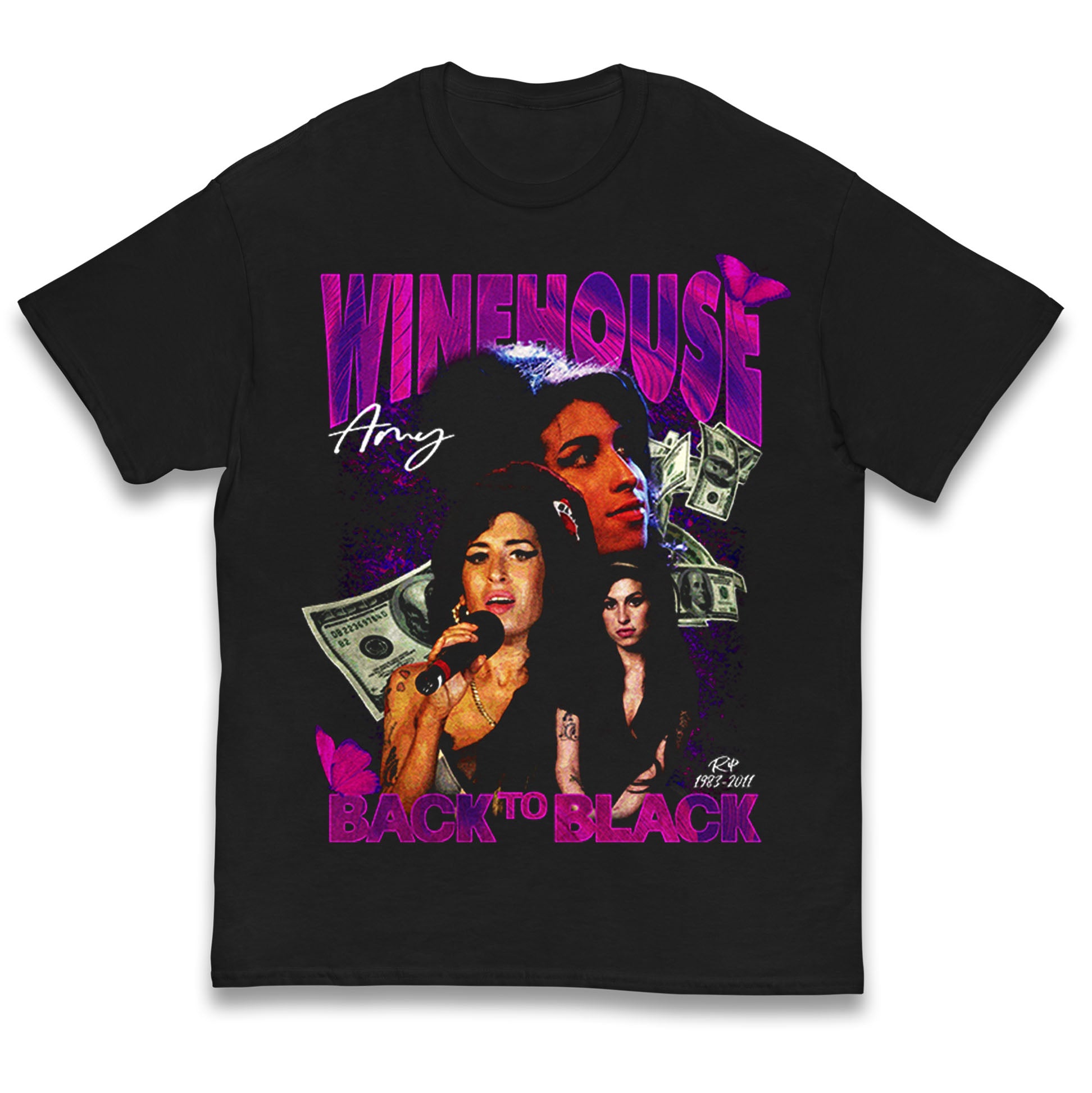 Amy Winehouse Retro Bootleg Kids T Shirt 140