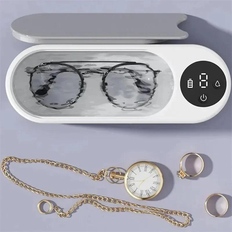 Glasses Cleaning Machine,ultrasonic Display Screen,household Portable Fully Automatic Dental Braces,jewelry,contact Lens Cleaner