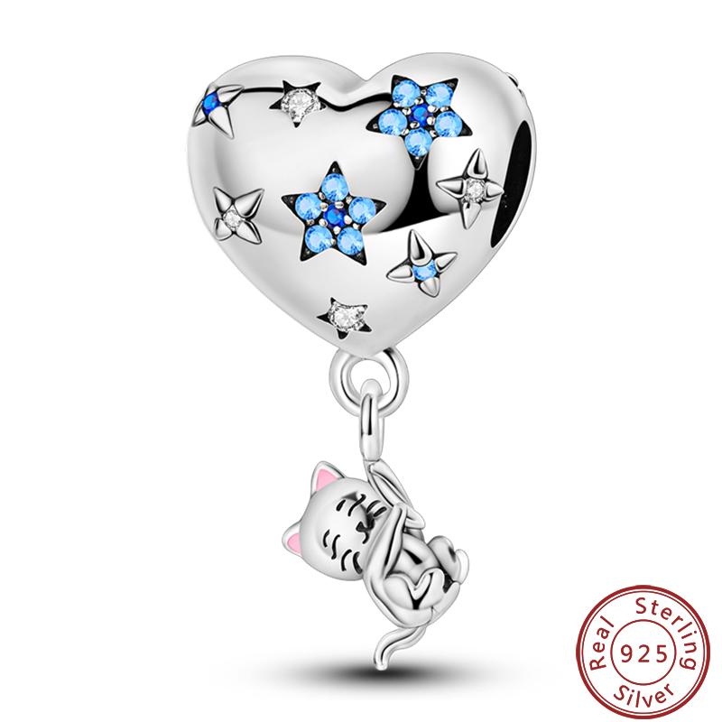 Copper Sincere Emotions Multiple Styles Heart-Shaped Romantic Charms Beads 3Mm Diy Fine Jewelry Making