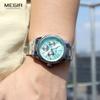 MEGIR Brand Mens Business Luminous Quartz Watch Classic Waterproof Calendar Creative Clock Male Personalized Wristwatch