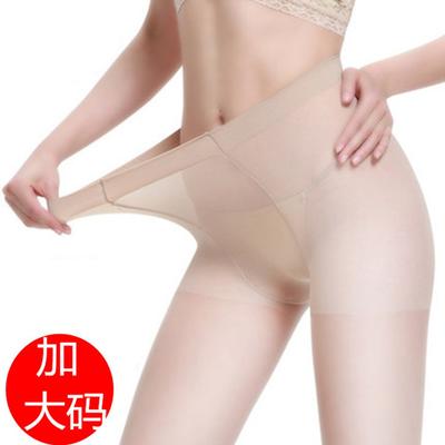 Large Size Stockings Pantyhose, Summer Thin 15D Meat-permeable, Fattened, Enlarged, Lengthened Double-sided Gearbox Socks Bare Legs